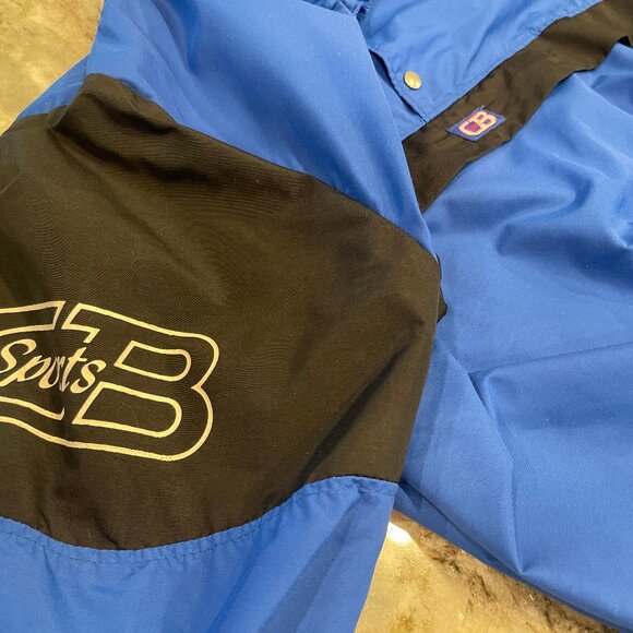 VINTAGE 1985 CB Sports Pull Over Light Jacket Size LARGE - Anorak WOW - Picture 3 of 13